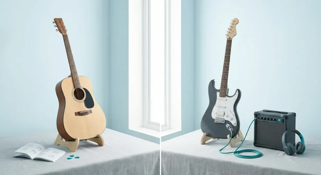 acoustic vs electric for beginners — Acoustic vs. Electric for Beginners: Which Guitar is Right for Your First Strum?