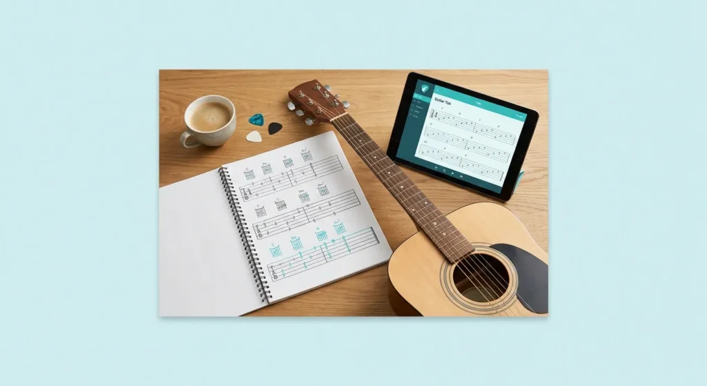 Reading Guitar Tabs — Reading Guitar Tabs and Chord Diagrams: Your Blueprint to Playing Songs